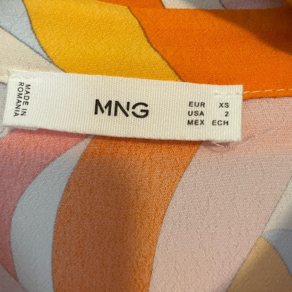 Mango Multicolored Button Down Shirt - image 5